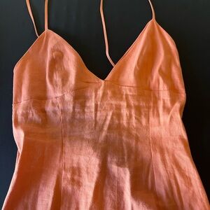 Beautiful Forever 21 Salmon Maxi Dress with Slit